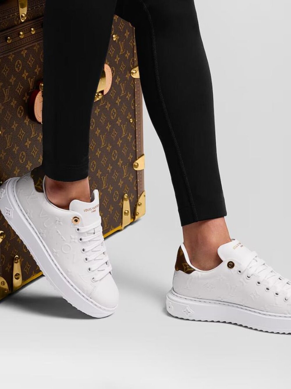 LOUIS VUITTON Women's Time Out Sneaker Size 40/US10 - Picture 4 of 11